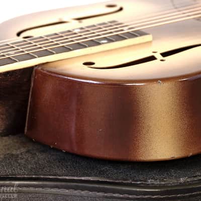 All Original 1931 National Triolian Resonator Guitar with Bull's Head Case image 18