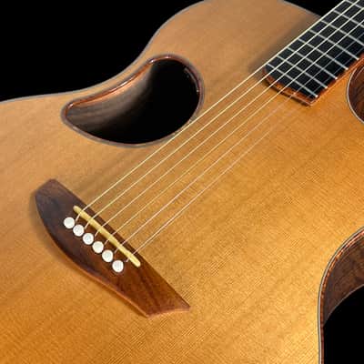 2005 McPherson MG-5.0XP Flamed Walnut Back w Cedar Top and LR Baggs ~ Natural image 6
