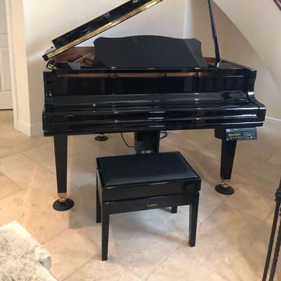 Yamaha DGC1A Disklavier Mark III Ebony Baby Grand Piano w/ Bench image 1