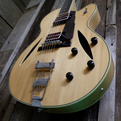 Cort BECK-6 Joe Beck Signature w/ Charlie Christian style Pickups early 2000's - Natural w/ Hard Case image 6