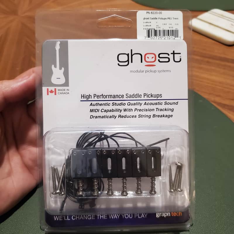 Graph Tech Ghost Saddle Pickups PRS Trem PN-8220-00 - Black image 1