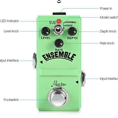 Rowin Ensemble Classic Analog Chorus LN-304 Nano Guitar Effect Pedal Holiday Special $29.80 image 4