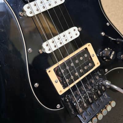 Valley Arts M Series Electric Guitar S-Shaped HHH Floyd Rose Black image 4