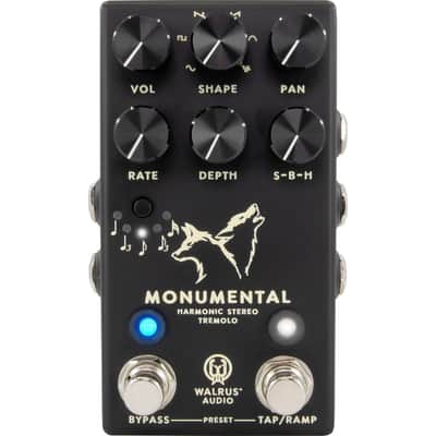 Walrus Audio Monumental Harmonic Stereo Tremolo Pedal, Black image 1