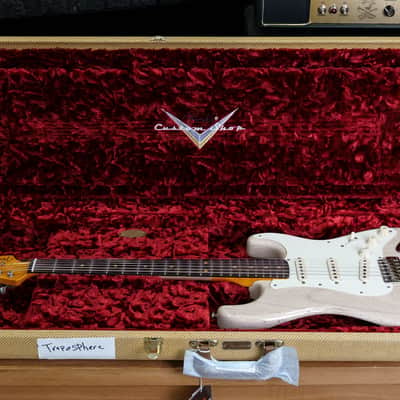 2023 Fender Limited Custom Shop Troposhere Stratocaster Aged White Blonde Relic image 9