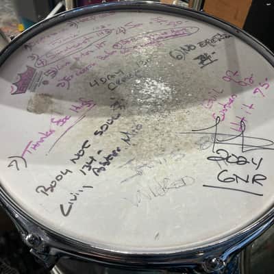 Frank Ferrer's Guns N Roses Chinese Democracy Tour, Pork Pie USA Maple Drum Set, 26",18",16",12" Plus Tour Artifacts. Signed! Authenticated! 2009 image 20