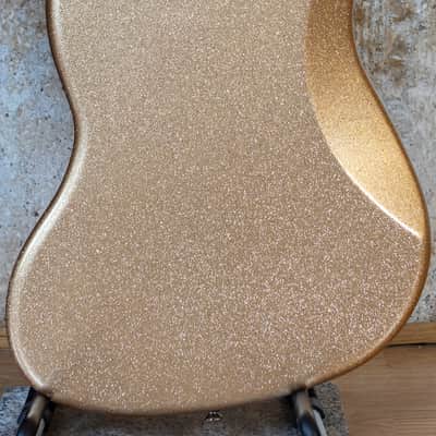 Fender USA Strat neck on a Custom Jazzmaster Thinline offset body Champagne Sparkle Fender USA pickups 4-way wiring Gotoh bridge - unique! image 11