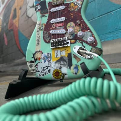 The  Weezer Guitar by Gepettos Guild - Seafoam Green Rivers Cuomo image 8
