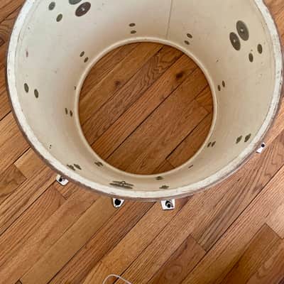 Ludwig 16x16 floor tom 1965 - Blue sparkle w/nickel hardware image 6
