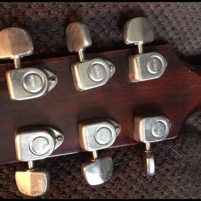 Vintage Lightweight 1974 Yamaha FG-160 Dreadnaught Acoustic Guitar, very nice, great action 4.2lbs image 4
