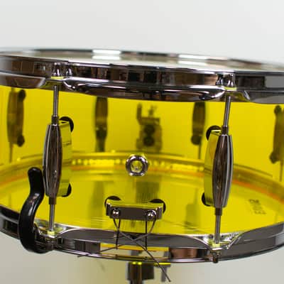 Standard Drum Co. 6x14 Yellow Acrylic Snare Drum image 7