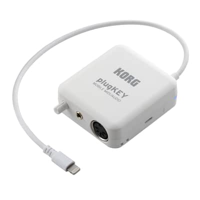 Korg PLUGKEY-WH Mobile MIDI/Audio Interface for iOS with Lightning