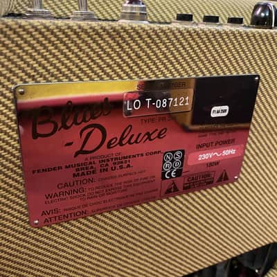 90s Fender Blues Deluxe Tweed USA TOP ZUSTAND inkl. orig. Fußschalter & Bedienungsanleitung image 10