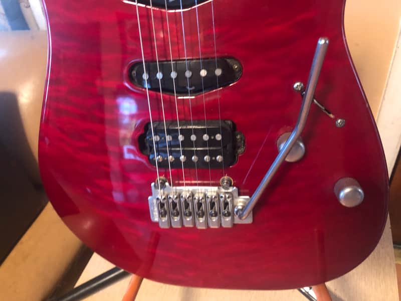Washburn USA Custom MG-120 1995 Trans Red | Reverb
