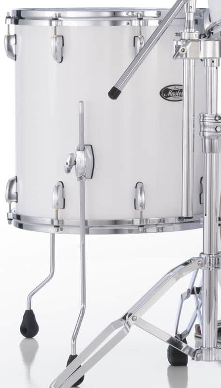 Pearl Masters Maple 16x16" Arctic White Premium Lacquer #109 Floor Tom Drum w/Legs | WorldShip | NEW | Authorized Dealer image 1