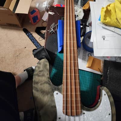 Genuine Fender Replacement Jazz bass fretless neck image 13