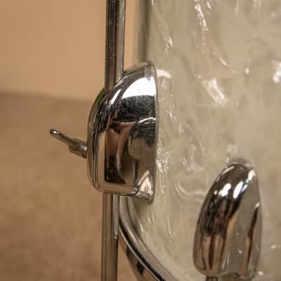 1960s Slingerland Modern Solo White Marine Pearl Drum Set image 7