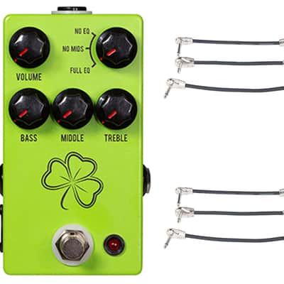 JHS Clover Preamp Pedal + 2x Gator Patch Cable 3 Pack image 1