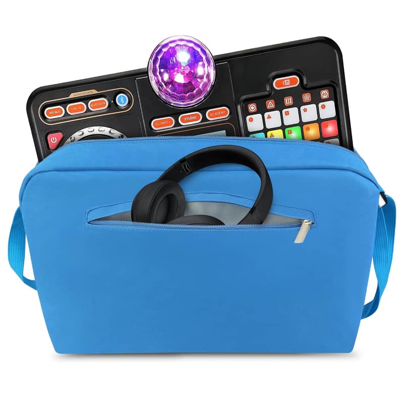 Carrying Bag Compatible With Vtech Kidistar Dj Mixer, Blue image 1