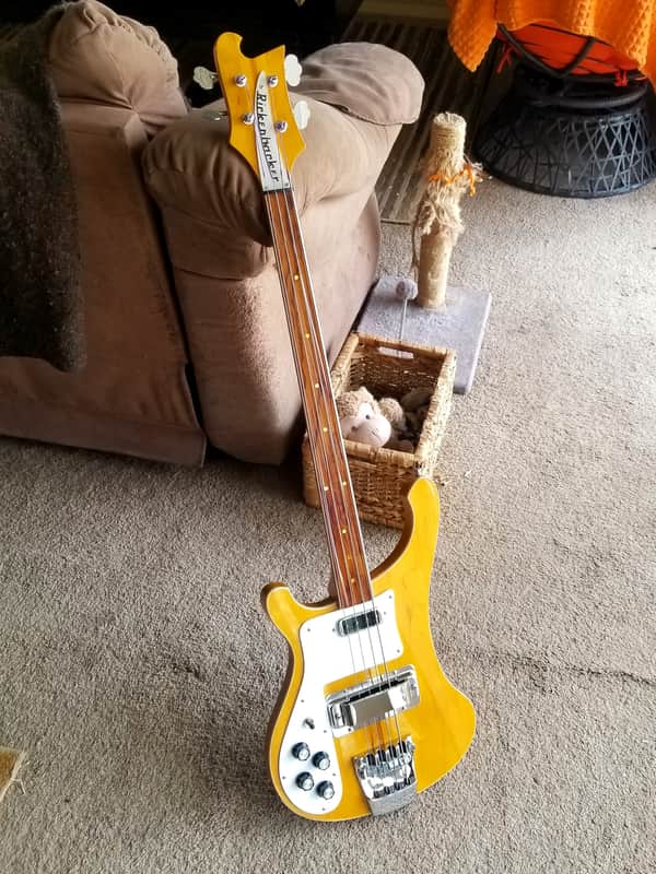 Left-Handed Paul McCartney fretless 4001 Rickenbacker Custom Build Bass image 1