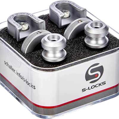 Schaller S-Locks Strap S Lock Set - Satin Chrome image 1