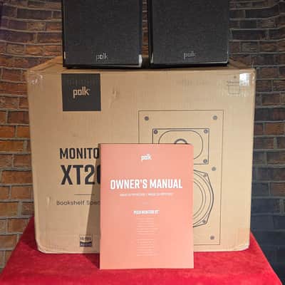 Polk Audio Monitor XT20 Bookshelf Speaker Pair w/ Original Box & Owner's Manual image 1