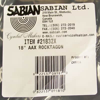 Sabian AAX 18" ROCKTAGON Cymbal/Brand New-Warranty/Model # 21832X image 7