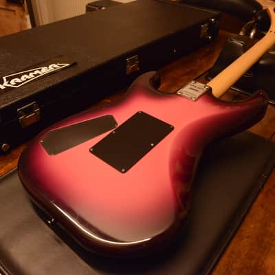 Kramer Japan Purple Burst ESP Custom Shop Original Floyd Rose George Lynch Banana Hockey Headstock image 12