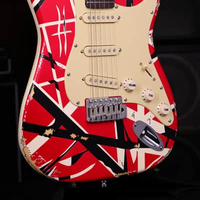 Dhatarattha SSS Strat-Style – Red Stripe Nitro Relic image 5