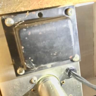 Silvertone Sears Silvertone 10XL Model 1421 Tube Amplifier Working Tremolo Late '60s - brown olive tolex with gold anodized faceplate image 11