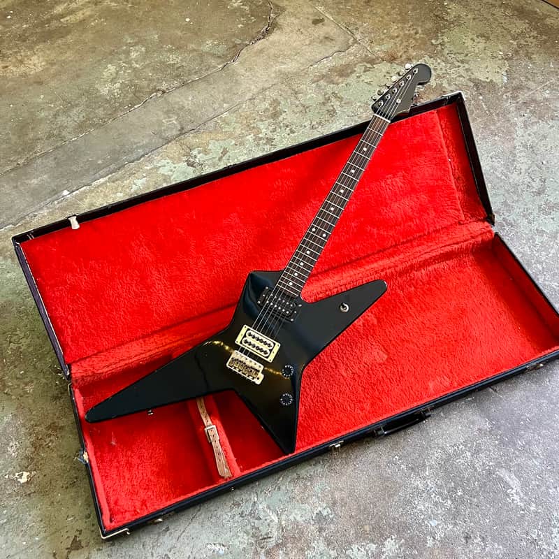 ESP Random Star c 1980’s - Ebony original vintage MIJ Japan image 1