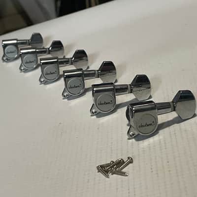 2000's Jackson RR3 Dinky Guitar Chrome Jin Ho Korea Tuners Tuning Pegs 6 In Line image 1