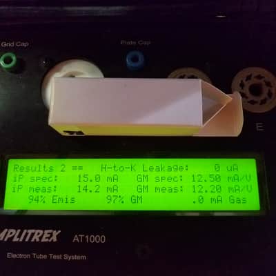 Amperex 6DJ8 tNOS AT1000 TESTED Balanced! PI Vacuum Tube HP Selected Heerlen D Getter GA0 GA2 T2 ECC88 dual triode 1959 image 3
