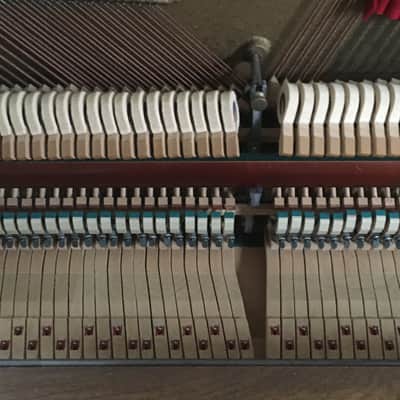 Vintage 1975 Baldwin Acrosonic 41” Console Upright Piano Natural Walnut Lacquer Fully Original w/ Bench Made in USA image 9