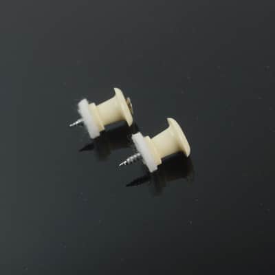 Plastic Guitar Strap Buttons Strap pins Classic simple design, White color