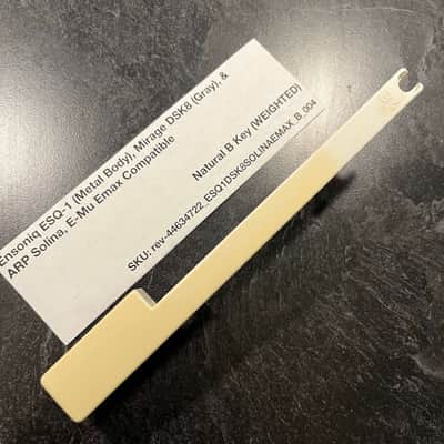 Ensoniq Replacement Weighted B Key (Ensoniq Keybeds) for Ensoniq ESQ-1 (metal) & Mirage DSK8 (gray), E-Mu Emax I Keyboard, ARP Solina (B417)