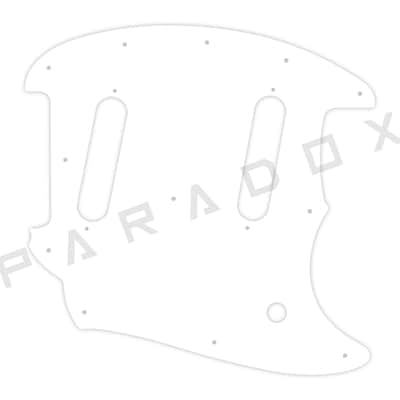 Custom Pickguard For 2024 - 2026 Made in Mexico Fender Player II Mustang  - White/Black/White .090"