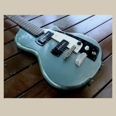 Harvester Guitars Lupine Short Scale Ser # 114 New/ 2020 Aged Pelham Blue (Authorized Dealer) image 7