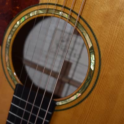 G.W. Barry Grand Concert/OOOO body/[OM depth] | 1993 | Flame Maple /Ebony & Sitka Spruce | Signed G.W. Barry image 10