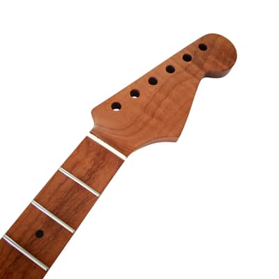 S-Style neck one piece Roasted maple with maple fretboard (Nitro Satin) - round end frets image 3
