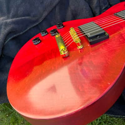 Gibson Les Paul Junior LPJ EMG upgrade gloss headstock upgrade left handed lefty image 19