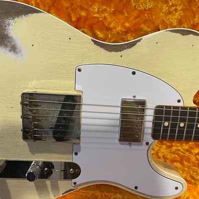 Fender 1960 Custom Shop Telecaster Vintage White Heavy Relic image 14