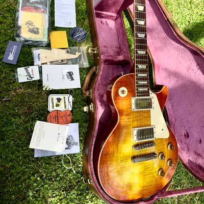Gibson Les Paul Standard '59 Yamano Custom Shop Historic Reissue Tom Murphy Aged Edwin Wilson R9- Sunrise Teaburst 2007 image 24