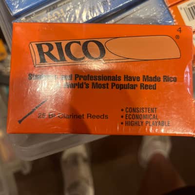 Rico 25 Bb Clarinet Reeds #4 2025 - Wood image 1