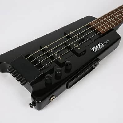 Hohner B2B Headless Electric 4 String Bass Black BK Small | Reverb