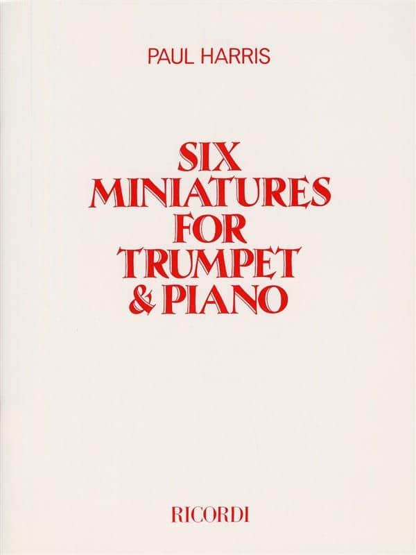 Hal Leonard Six Miniatures for Trumpet and Piano - Harris Paul