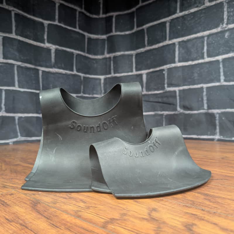 Evans SoundOff HQ Cymbal Mute Pads • 20" & 14" • Practice Quietly • Rubber Dampening System image 1