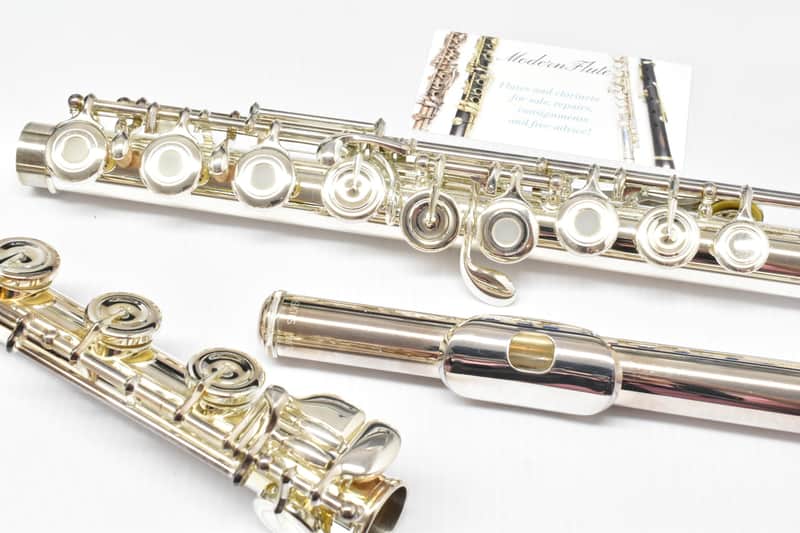Mint Jupiter diMedici 911 Semi-Pro Flute by Altus Sterling D6 Head w/ Open Hole Offset G Split E & B Foot Like New image 1
