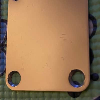 1957 Fender Neck Plate vintage original pre-CBS - Stratocaster/Telecaster/Bass - Chrome image 1