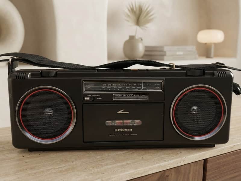 Pioneer SK-200BK Rare Vintage MINT Boombox Tested Hi-Fi Cassette Japan Warranty image 1